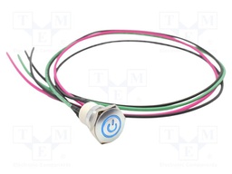 Switch: vandal resistant; Pos: 2; SPST-NO; 2A/36VDC; IP67; OFF-ON