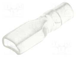 Terminals cover; 5.8mm; Ø: 3mm; straight; L: 23mm; Mat: PVC