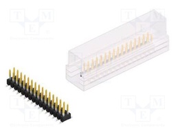 Connector: pin strips; pin header; male; PIN: 32; 2.54mm; SMT; 2x16