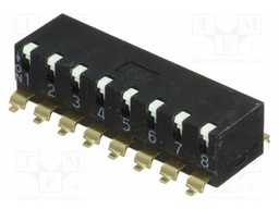 Switch: DIP-SWITCH; Poles number: 8; ON-OFF; 0.025A/24VDC; Pos: 2