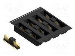 Connector: pin strips; pin header; male; PIN: 26; 2.54mm; SMT; 2x13