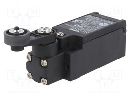 Limit switch; lever R 26mm, metallic roller Ø17,5mm; NO + NC