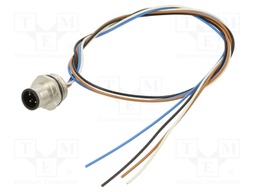 Connector: M8; male; PIN: 4; straight; for panel mounting; socket