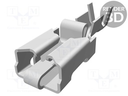 Terminal: flat; 6.3mm; 0.8mm; female; 1÷2.5mm2; crimped; straight