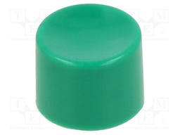 Button; Actuator colour: green; Ø10x7.5mm; 13000