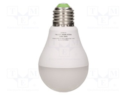 LED lamp; E27; 230VAC; 825lm; 7W; 360°; 4000K; CRImin: 80; 10m