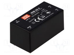 Power supply: switched-mode; modular; 20W; 5VDC; 52.4x27.2x24mm