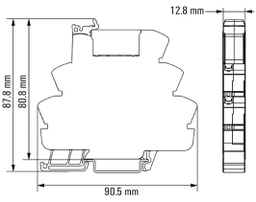 Relay: interface; DPDT; Ucntrl: 5VDC; 8A; DIN; Leads: spring clamps