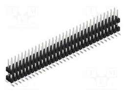 Connector: pin strips; pin header; male; PIN: 64; 2.54mm; SMT; 2x32