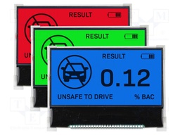 Display: LCD; graphical; 128x64; COG,FSTN Positive; LED; PIN: 28