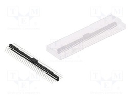 Connector: pin strips; pin header; male; PIN: 64; 2.54mm; SMT; 2x32