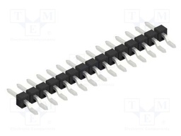Connector: pin strips; pin header; male; PIN: 15; 2.54mm; SMT; 1x15