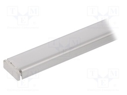 Profiles for LED modules; white; surface; white; L: 2m; aluminium