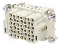 Connector: rectangular; female; Han DD HMC; PIN: 42; size 10B; 250V
