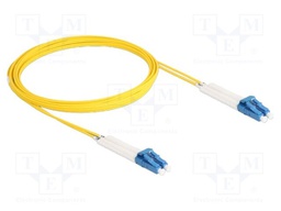 Fiber patch cord; OS2; LC/UPC,both sides; 3m; 9/125um; LSZH; blue