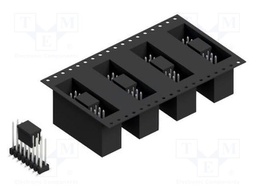 Connector: pin strips; pin header; male; PIN: 16; 2.54mm; SMT; 2x8