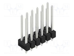 Connector: pin strips; pin header; male; PIN: 12; 2.54mm; THT; 2x6