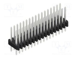 Connector: pin strips; pin header; male; PIN: 34; 1.27mm; THT; 2x17