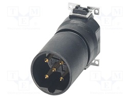 Connector: M12; contact insert; PIN: 5; 60V; straight; SMT; B code