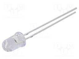 IR transmitter; 5mm; 770÷790nm; transparent; P opt: 80÷90mW; 15°