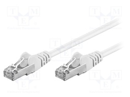 Patch cord; F/UTP; 5e; stranded; CCA; PVC; white; 20m; 26AWG