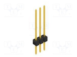 Connector: pin strips; pin header; male; PIN: 3; 2.54mm; THT; 1x3