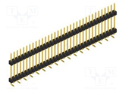 Connector: pin strips; pin header; male; PIN: 34; 2.54mm; SMT; 1x34