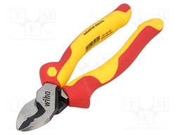 Pliers; insulated,side,cutting; for voltage works; steel; 200mm