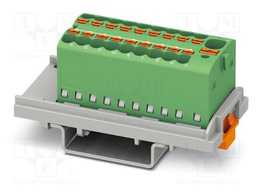 Splice terminal: rail; 17.5A; 500V; push-in; PA; 0.14÷2.5mm2