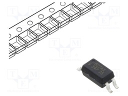 Optocoupler, Transistor Output, 1 Channel, SSOP, 4 Pins, 50 mA, 3.75 kV, 50 %