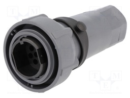 Connector: circular; plug; male; PIN: 10; w/o contacts; for cable