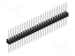 Connector: pin strips; pin header; male; PIN: 26; 1.27mm; THT; 1x26