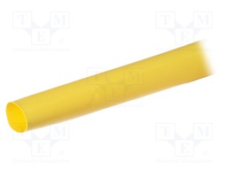Heat shrink sleeve; glueless; 3: 1; 12mm; yellow; polyolefine