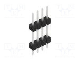 Connector: pin strips; pin header; male; PIN: 4; 2.54mm; THT; 1x4