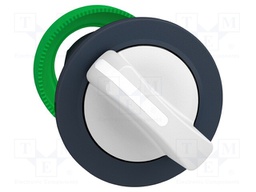 Switch: rotary; 30mm; white; Harmony XB5; Ø30.5mm; Pos: 2