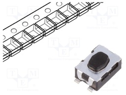 Microswitch TACT; SPST-NO; Pos: 2; 0.05A/32VDC; SMT; none; 1.2N