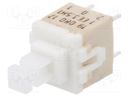 Switch: keypad; Pos: 2; DPST; 0.1A/32VDC; white; Illumin: none; none