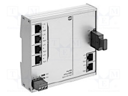 Industrial module: switch Ethernet; unmanaged; 9÷60VDC; RJ45,SC
