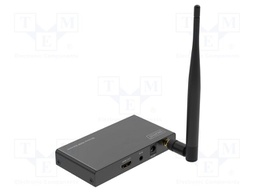 HDMI extender; HDCP 1.3,HDMI 1.4; DC socket,HDMI socket,IrDA