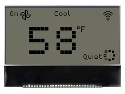 Display: LCD; graphical; 128x64; COG,FSTN Positive; 56x39x2mm