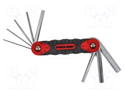 Wrench-set; hex key; 1.5mm,2mm,2.5mm,3mm,4mm,5mm,6mm,8mm; 8pcs.