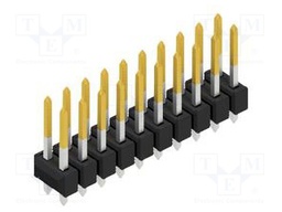 Connector: pin strips; pin header; male; PIN: 20; 2.54mm; THT; 2x10