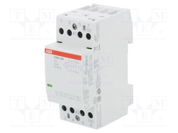 Contactor: 4-pole installation; NO x4; 24VAC; 24VDC; 25A; DIN; ESB