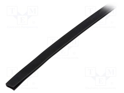 Hole and edge shield; EPDM; L: 10m; black; H: 10mm; W: 6mm