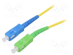Fiber patch cord; OS2; SC/APC,SC/UPC; 15m; Optical fiber: 9/125um