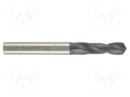 Drill bit; for metal; Ø: 0.5mm; L: 26mm; cemented carbide