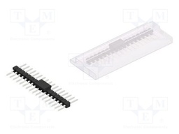 Connector: pin strips; pin header; male; PIN: 17; 2.54mm; SMT; 1x17
