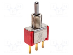 Switch: toggle; Pos: 3; SP3T; ON-OFF-ON; 0.02A/20VAC; 0.02A/20VDC