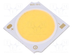 Power LED; COB; white cold; 5000(typ)K; 1914(typ)lm; 19x19x1.5mm