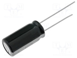 Capacitor: electrolytic; THT; 470uF; 25VDC; Ø10x16mm; Pitch: 5mm